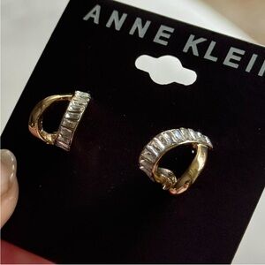 Anne Klein Gold and Silver Earrings